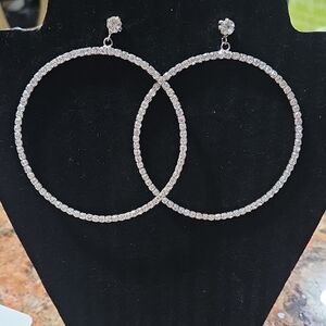 Fashion Hoops With Crystals